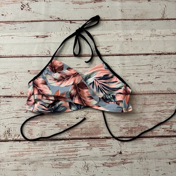 Victoria Secret PINK Wireless Padded Bikini Top Size Large Summer Floral Women's - Picture 1 of 5